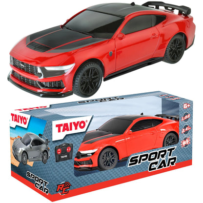 : Ford Mustang GTD Dark Horse RC - Red - 1:22 Scale Car, 2.4Ghz Remote Controlled Vehicle, Controller, Battery Operated Sports Car, Licensed